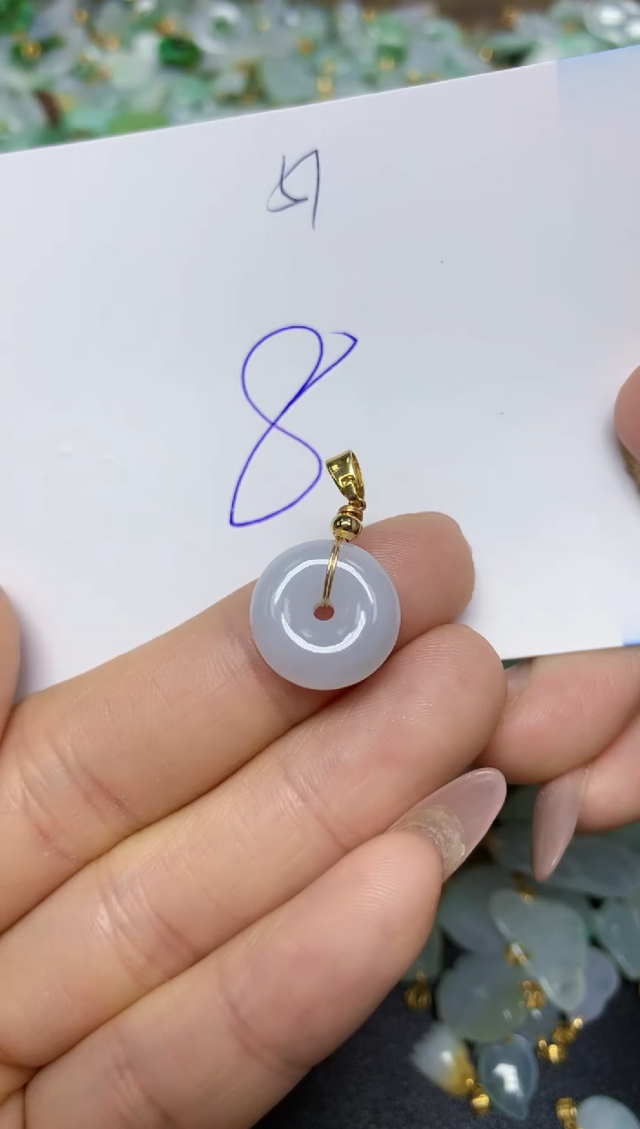 【闪购商品】翡翠挂件合金 天然翡翠A货