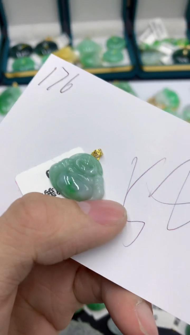 【闪购商品】翡翠颈饰18K金镶嵌号链接11111