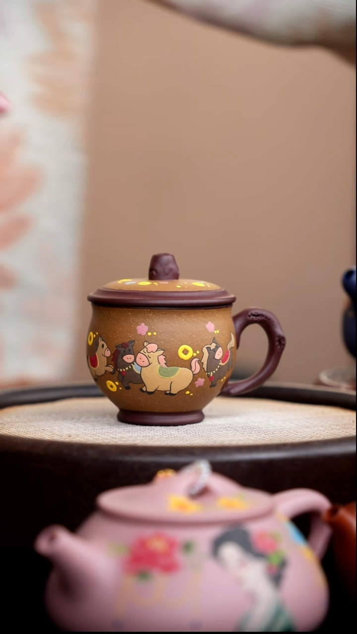 茶壶紫砂降坡泥粉浆马上有钱盖杯