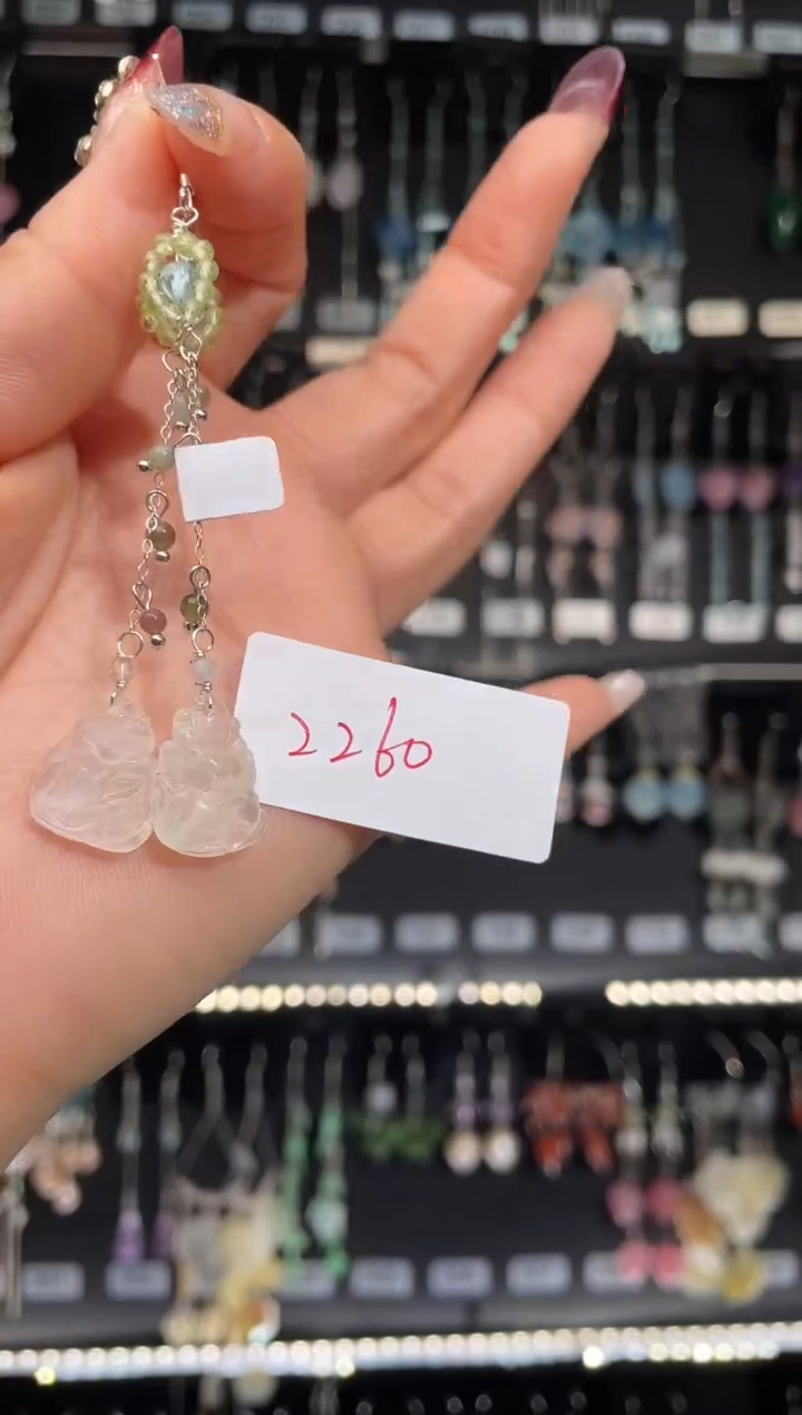 【闪购商品】紫晶耳饰银S925镶嵌喜欢拍