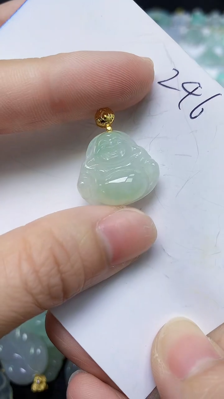 翡翠未镶嵌颈饰天然自然緬甸A貨翡翠