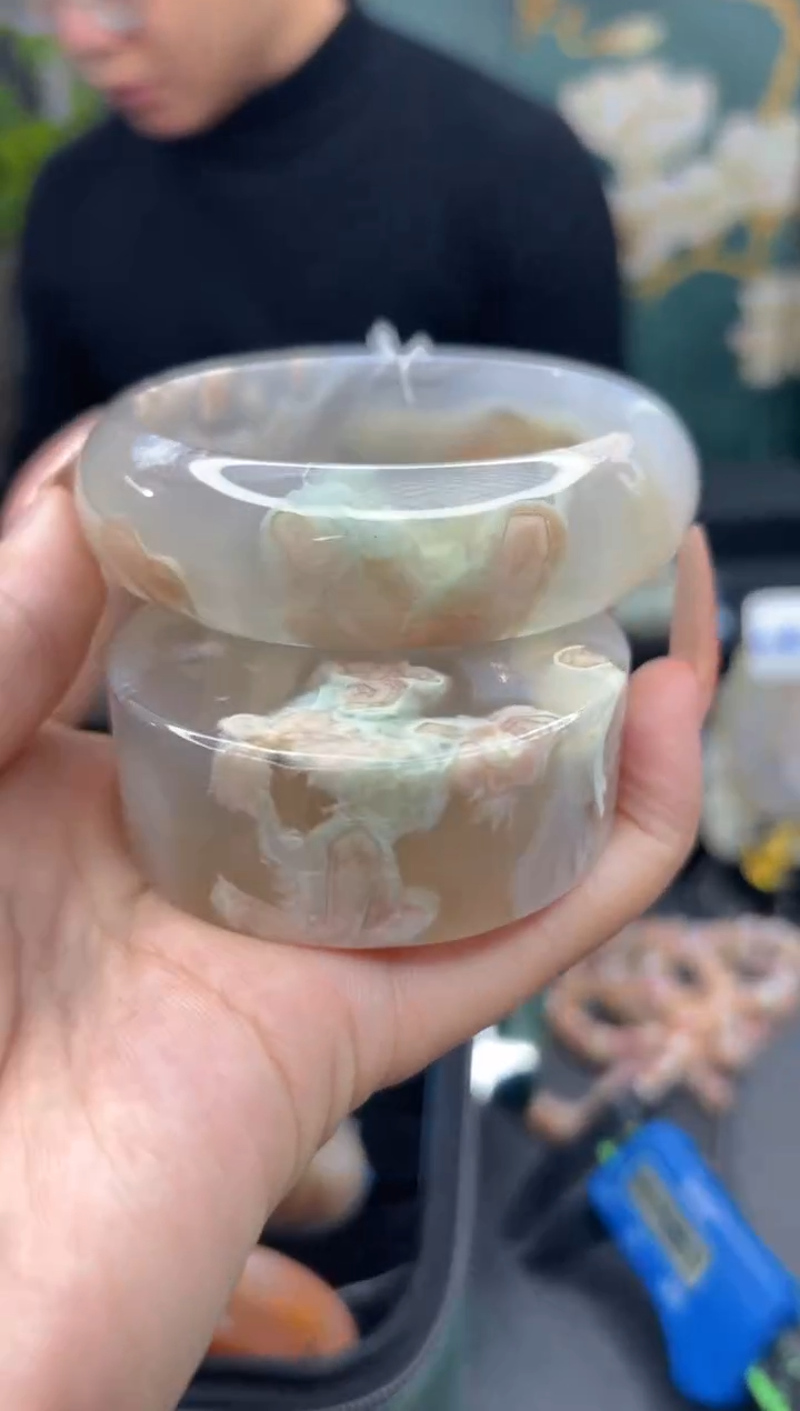 【闪购商品】石英质玉手镯未镶嵌187（60圈赠送镯心）