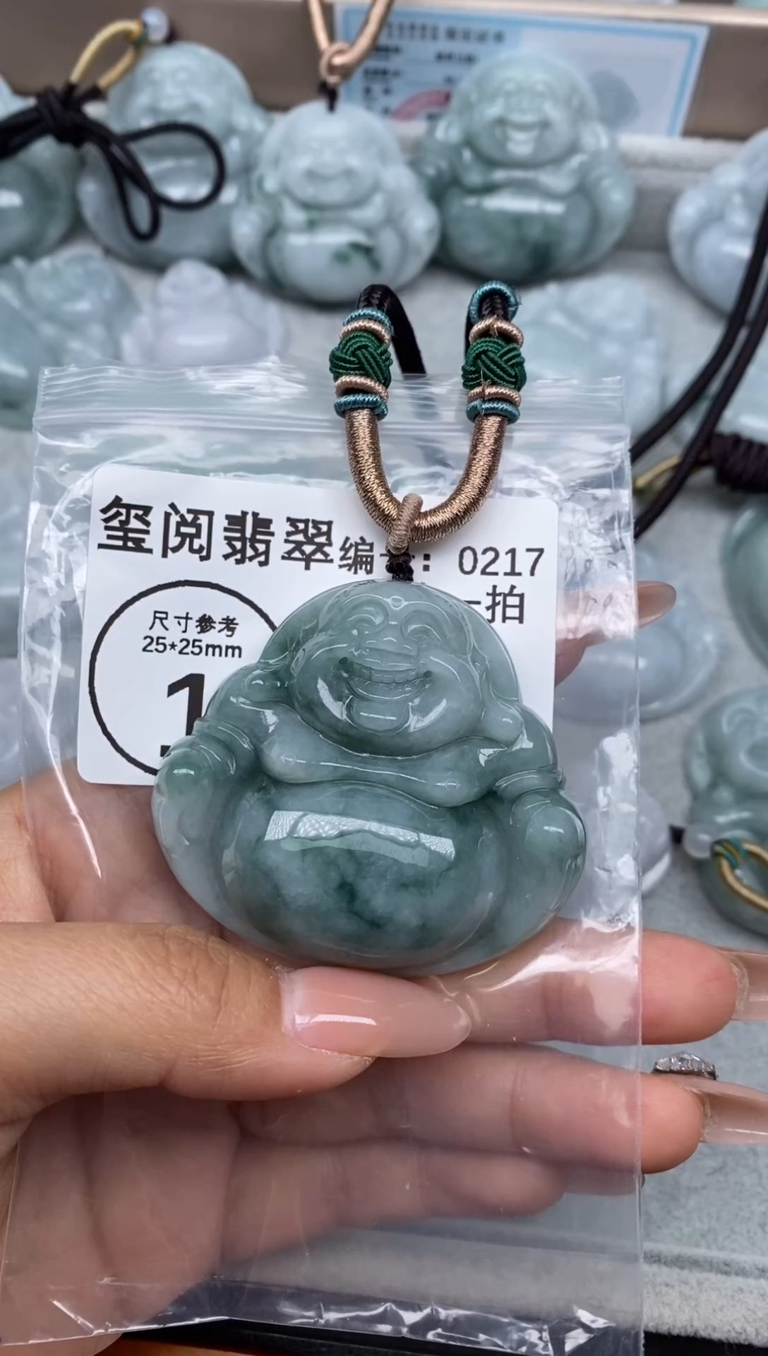 颈饰未镶嵌翡翠%大肚佛公0217