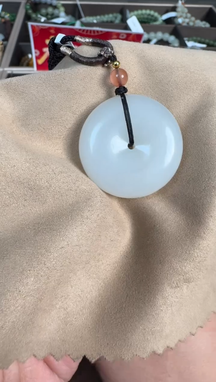 【闪购商品】和田玉吊坠未镶嵌1357平安扣