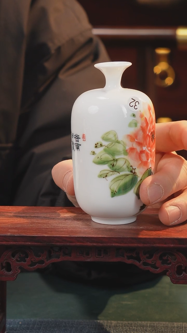 【闪购商品】摆件釉下五彩纯手工手绘原创瓷器