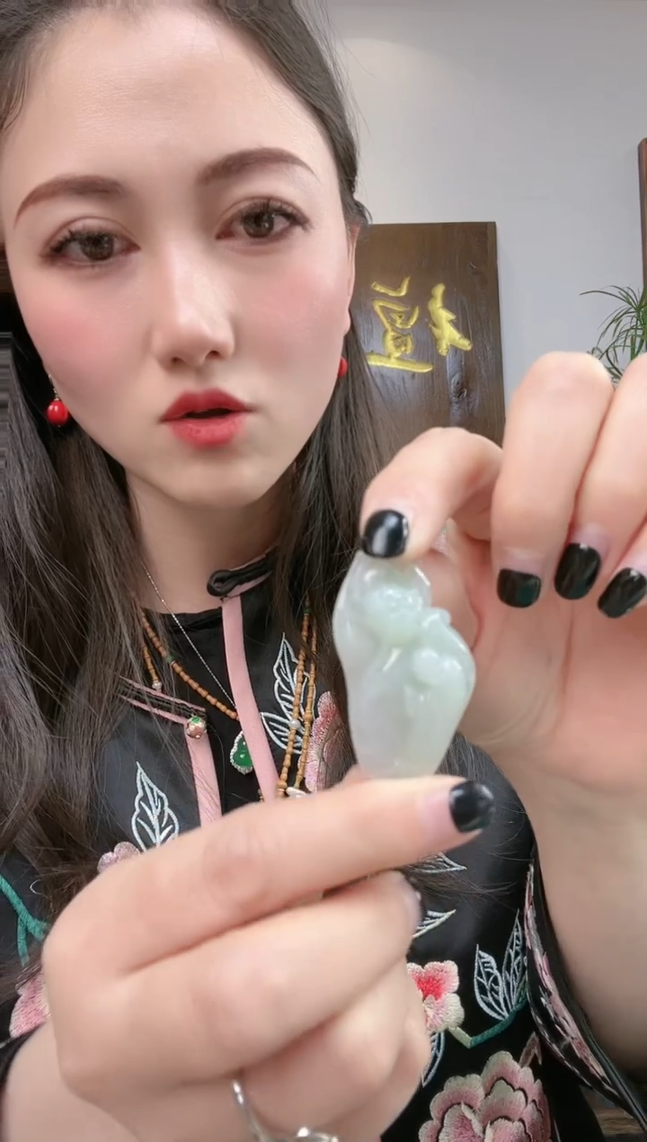 【闪购商品】翡翠吊坠(不含链)未镶嵌晴水 莲花 悟 道