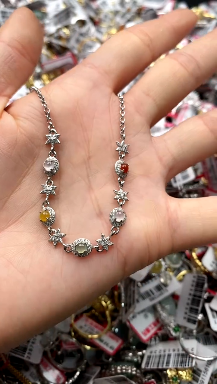 【闪购商品】翡翠戒指银S925镶嵌1111111111     0