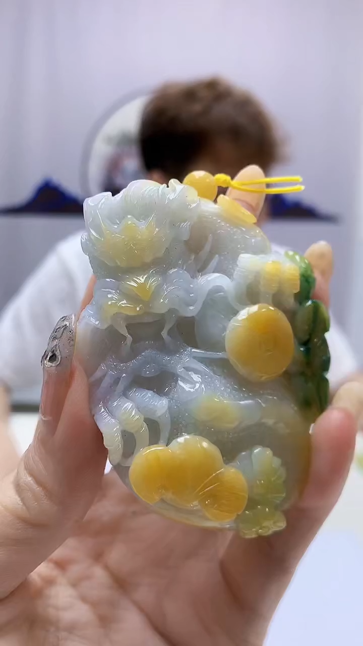 定制翡翠未镶嵌4868DD-毛货挂件153