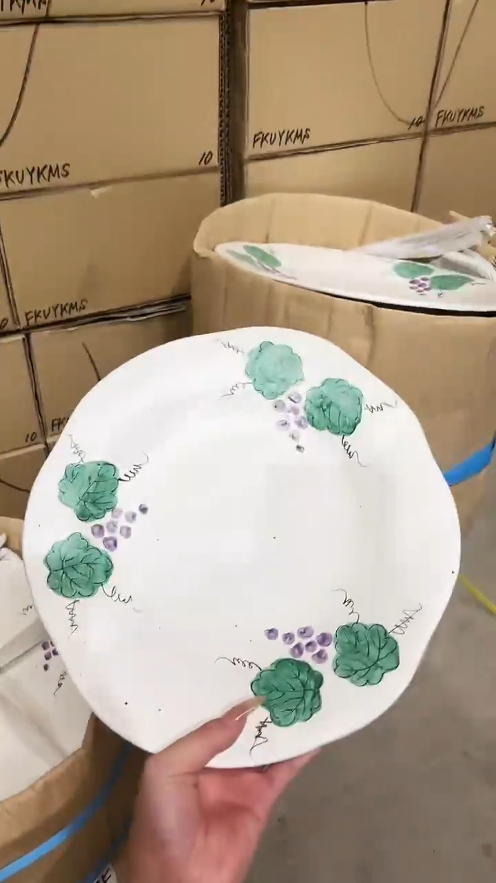 陶瓷濑户烧28cm大盘一个