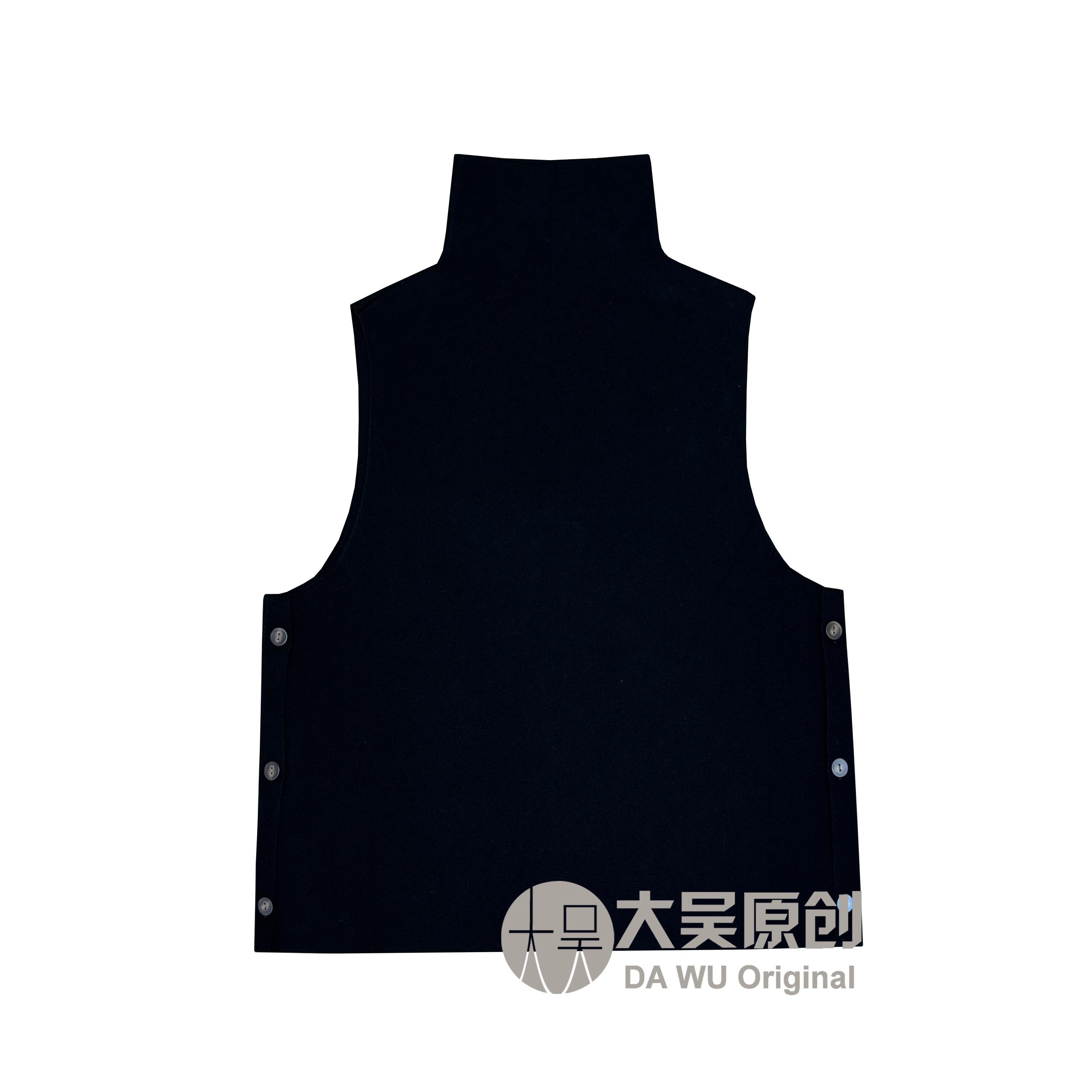 《大吴原创》“墨尔本”秋冬高领针织马甲高级感叠穿时尚休闲百搭显瘦