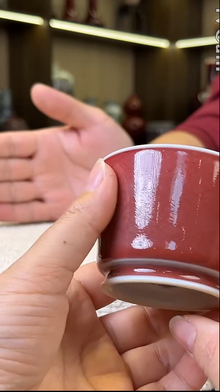 瓷片景德镇毛仔柴窑杯