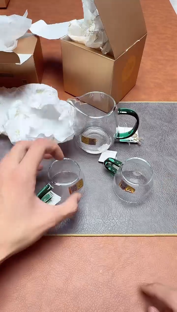 【闪购商品】禾器#澄然茶海墨绿+清尚对杯墨绿