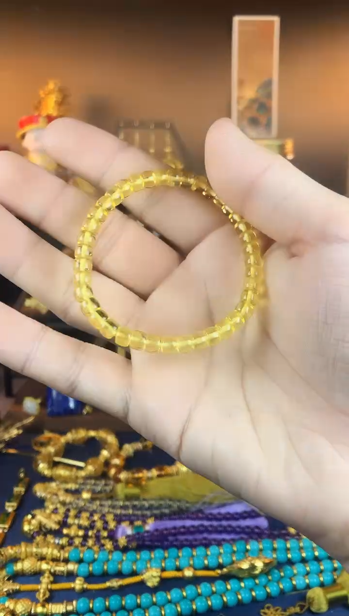 【闪购商品】蓝珀手链未镶嵌蓝珀单圈素串一条