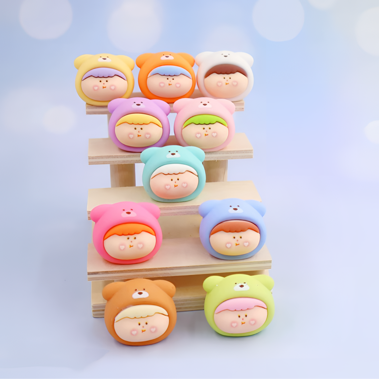 【对对碰】大号磨砂夜光莉莉丝小熊头萌系桌面摆件玩具公仔创意可爱