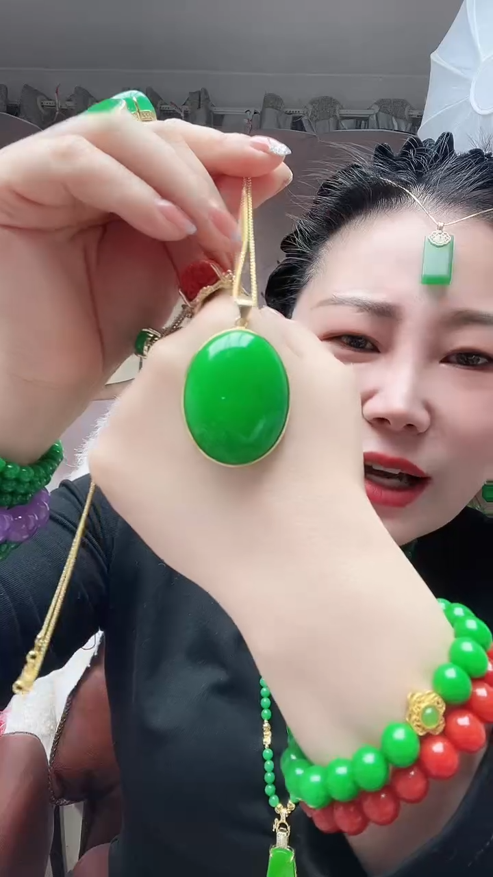 【闪购商品】翡翠颈饰14K金镶嵌098号