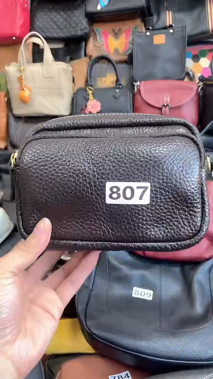头层牛皮斜挎包807.