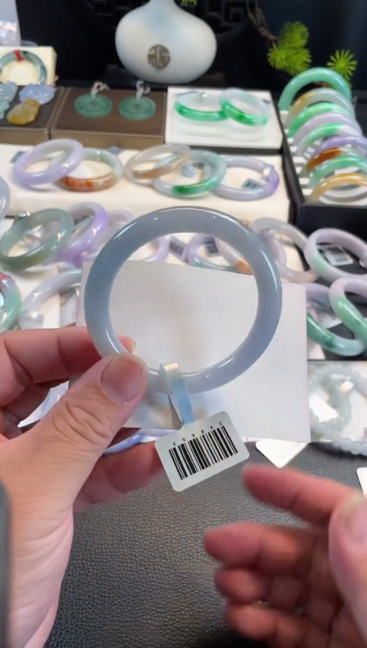 未镶嵌手镯翡翠54圆条