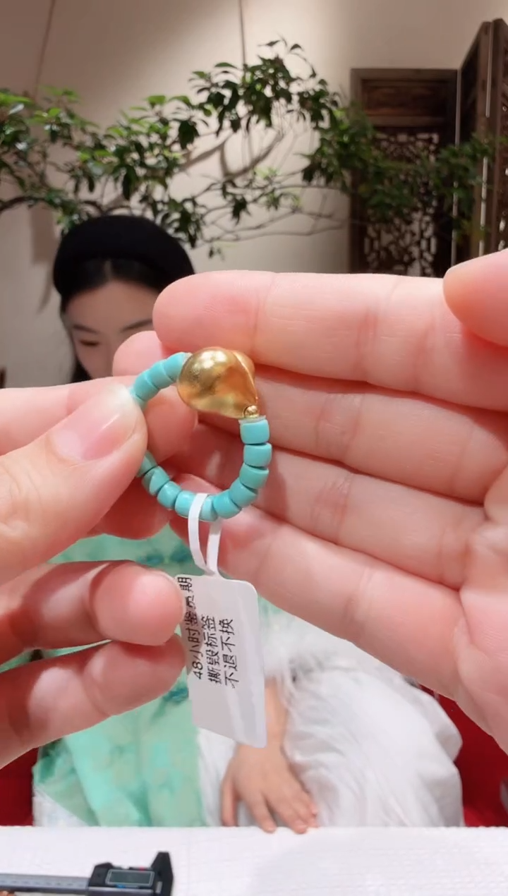 绿松石未镶嵌戒指绿松