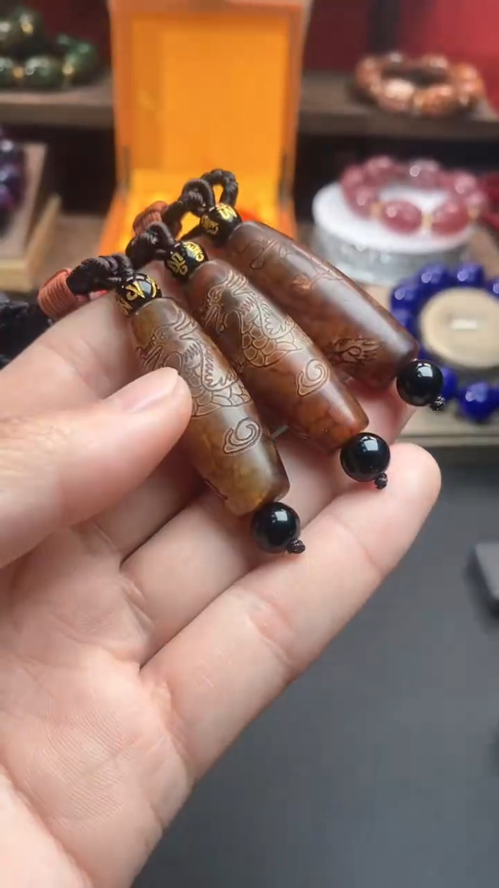 【闪购商品】玛瑙/玉髓吊坠(赠链)未镶嵌龙腾四海吊坠