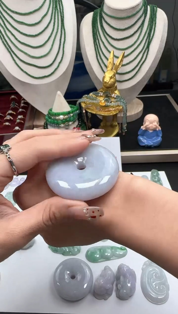 【闪购商品】翡翠吊坠(不含链)未镶嵌【海莎一口翠】翡翠挂件1