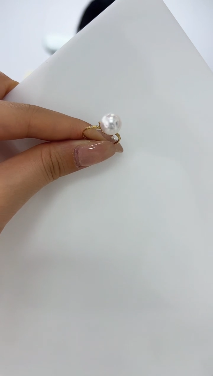 【闪购商品】海水珍珠DA18K金镶嵌戒指9