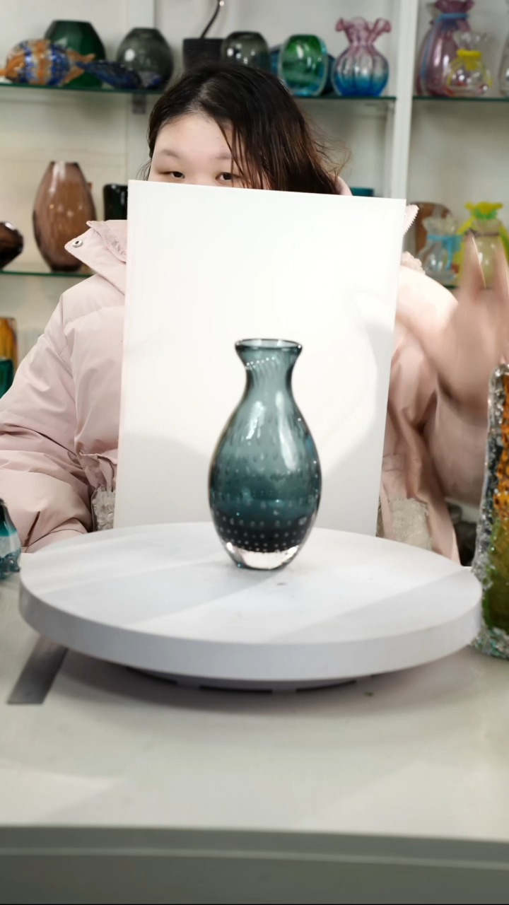 【闪购商品】琉璃【弘扬】高轻奢琉璃花器微瑕福利高20