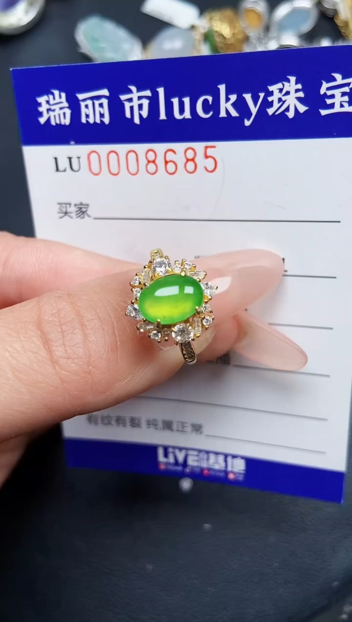 【闪购商品】翡翠颈饰银S925镶嵌8685