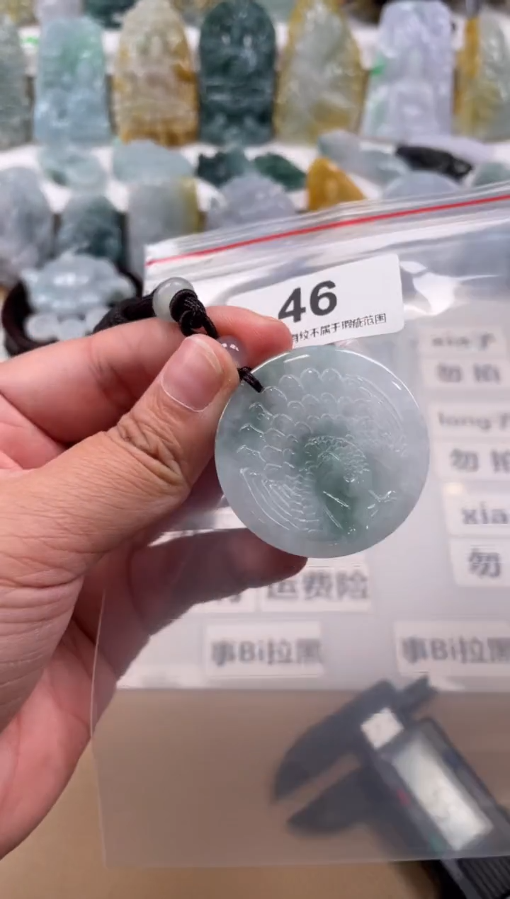 【闪购商品】翡翠颈饰未镶嵌天然缅甸A货翡翠46