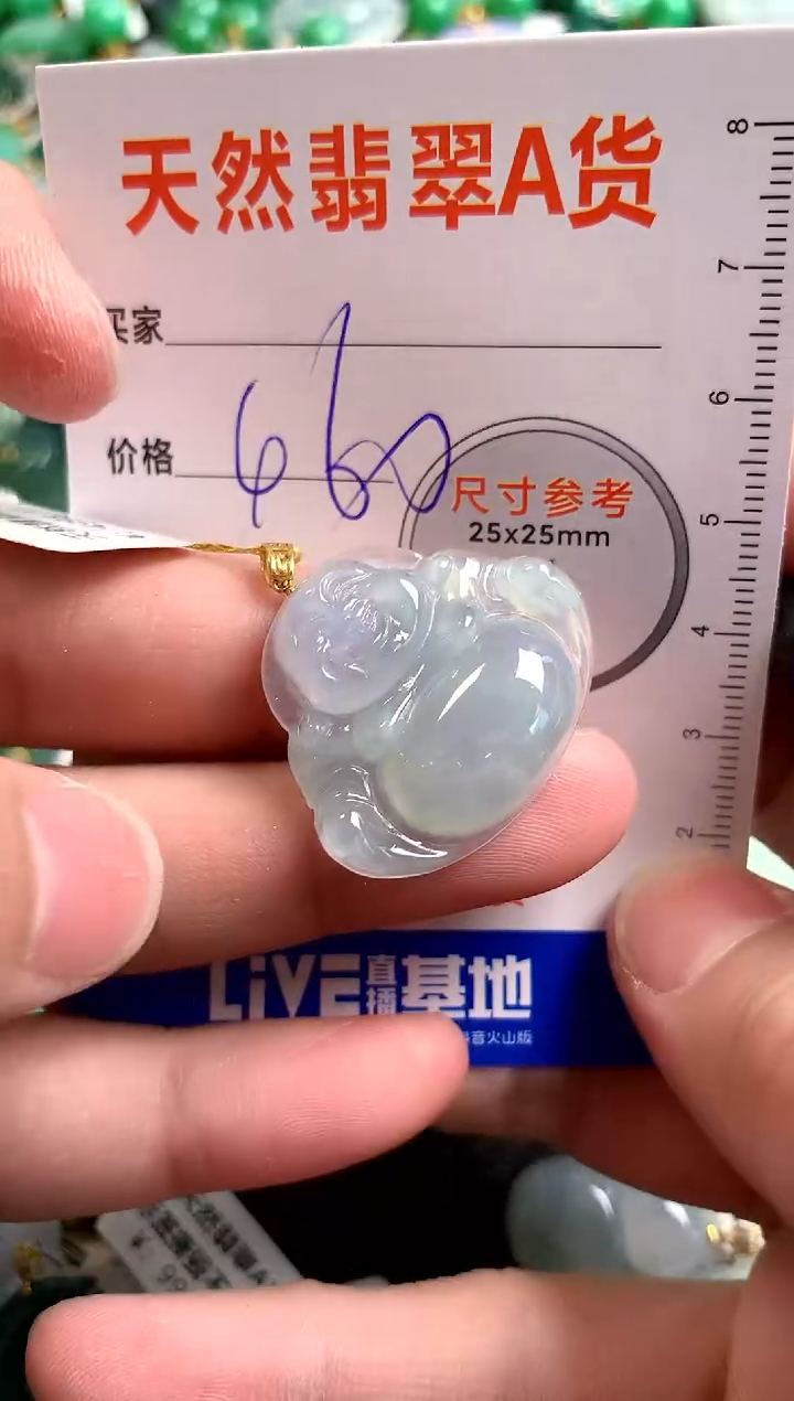 【闪购商品】翡翠颈饰18K金镶嵌0262463223