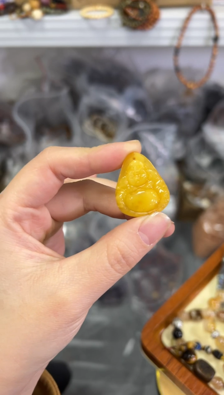 【闪购商品】蜜蜡颈饰未镶嵌蜜蜡佛公吊坠[616]