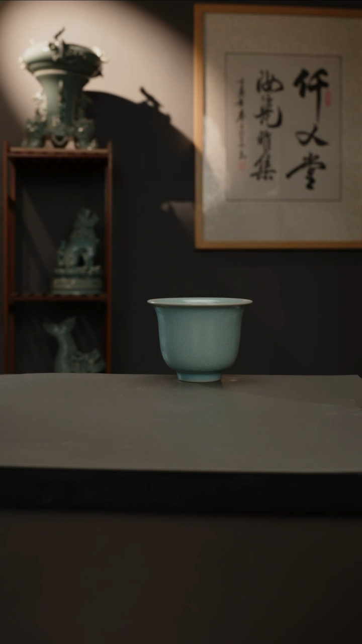 【闪购商品】杯仿古釉原矿 铃铛杯