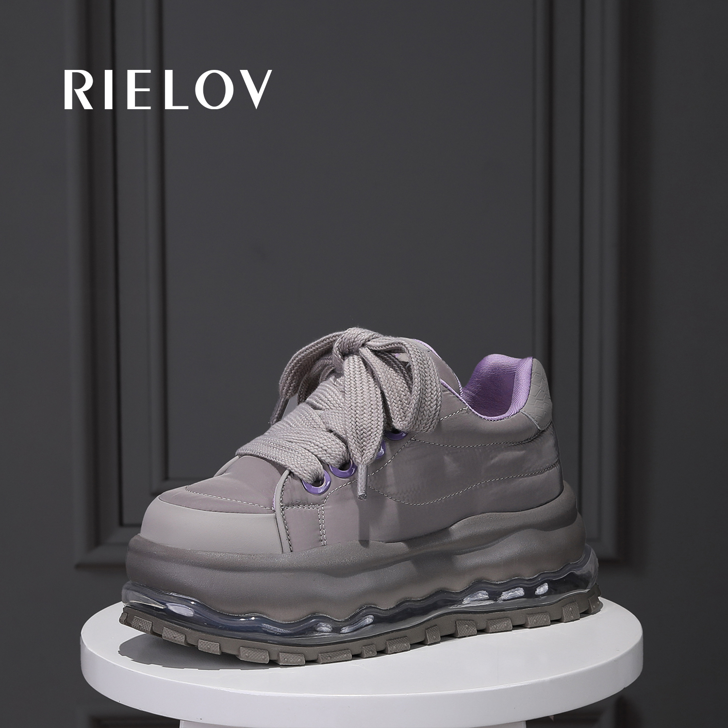 RIELOV 【丽】增高7cm时尚潮流百搭女士休闲鞋2637