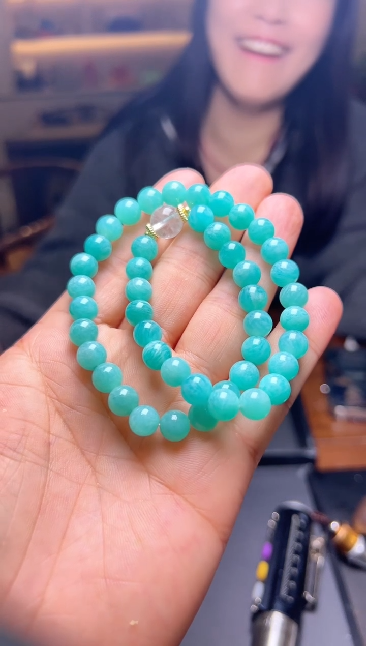 【闪购商品】天河石-未镶嵌CH88-25SG-018双圈