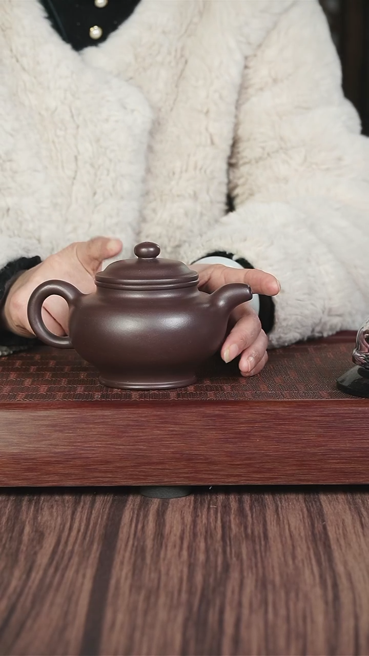 【闪购商品】紫砂茶壶tm  紫泥  掇只