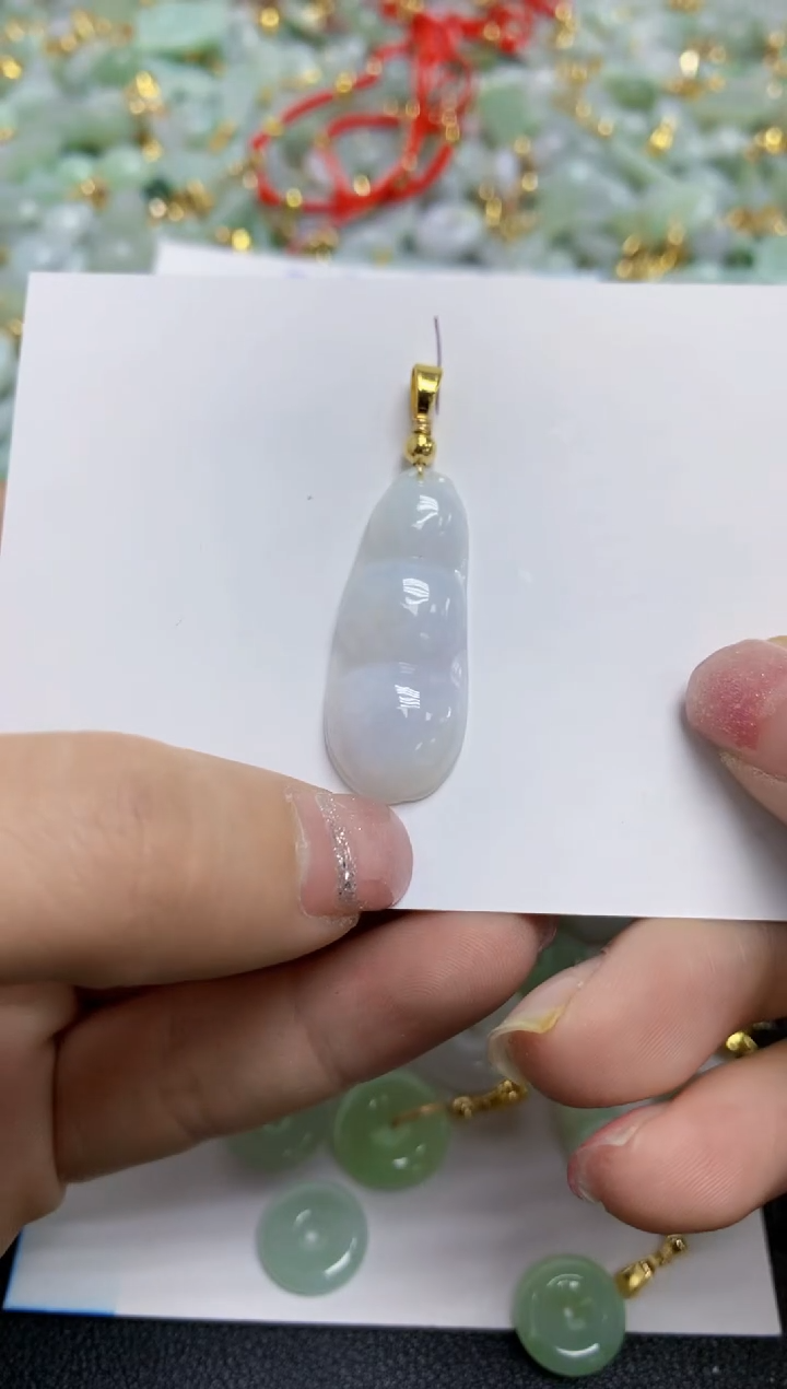 【闪购商品】翡翠颈饰合金天然翡翠A货