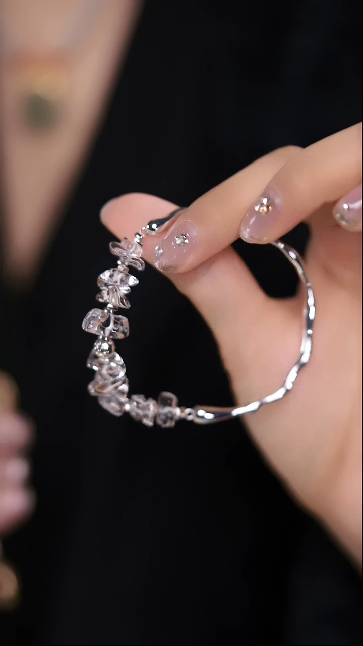 【闪购商品】水晶手链未镶嵌水晶随心单圈半镯