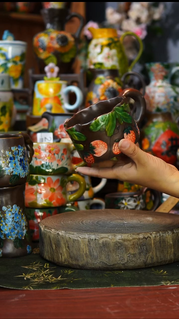 陶瓷35景德镇手工手绘釉下彩