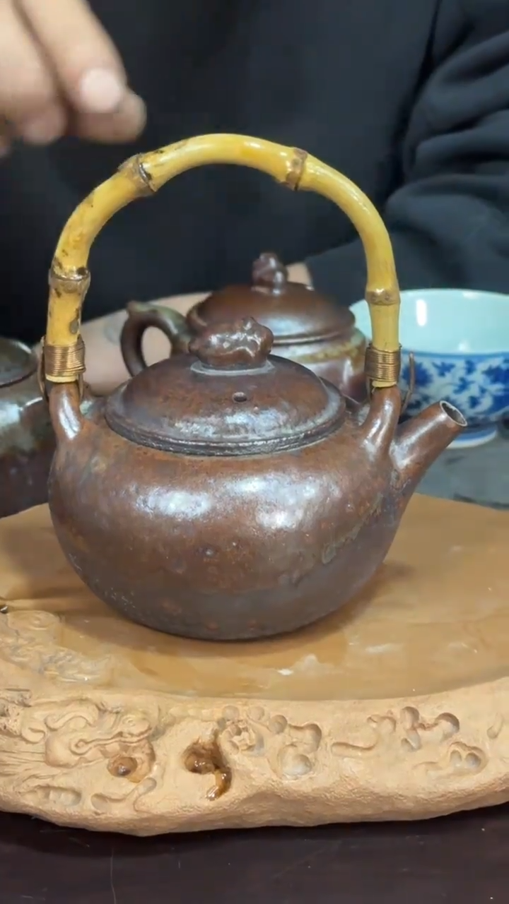 【闪购商品】紫砂全手工白菜提梁