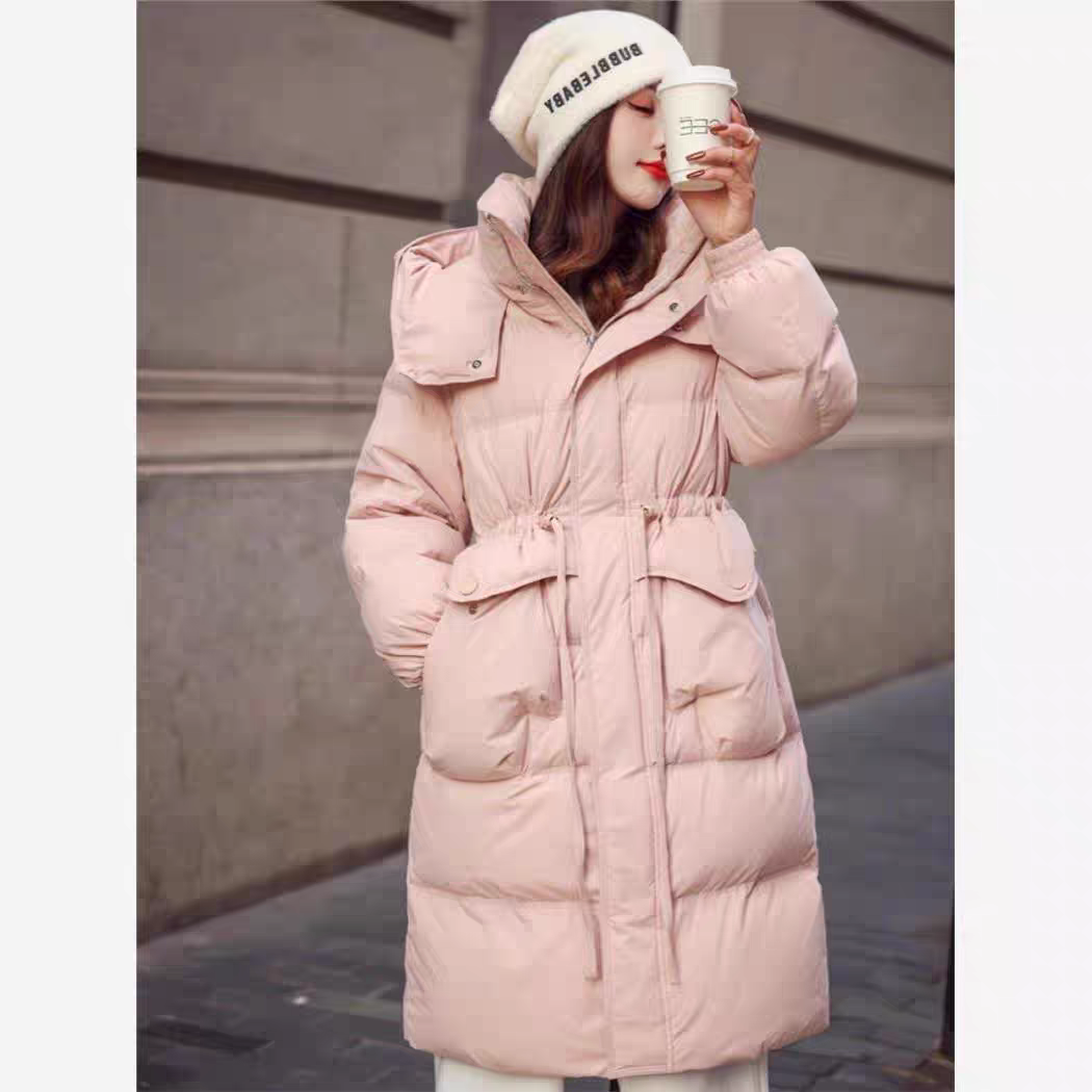 爆款羽绒服女中长款2024冬季新款韩版高端收腰显瘦白鸭绒外套3