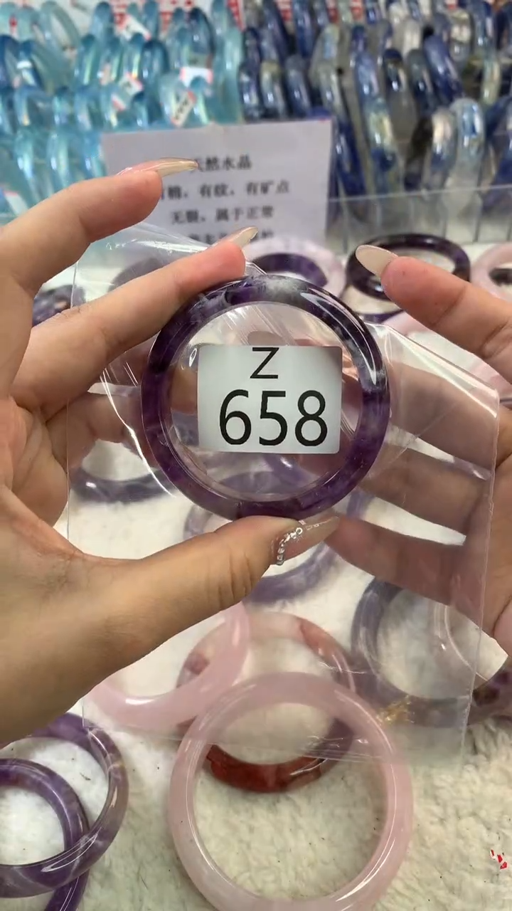 水晶手镯Z未镶嵌水晶658-52