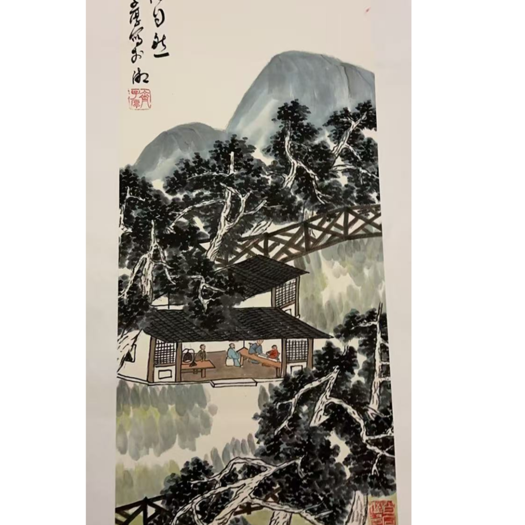 橱窗展示/山艺文化/ 齐子厚老师/宣纸国画/带证书（展示)