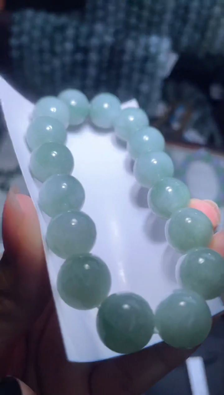 未镶嵌定制翡翠天然缅甸翡翠手串4