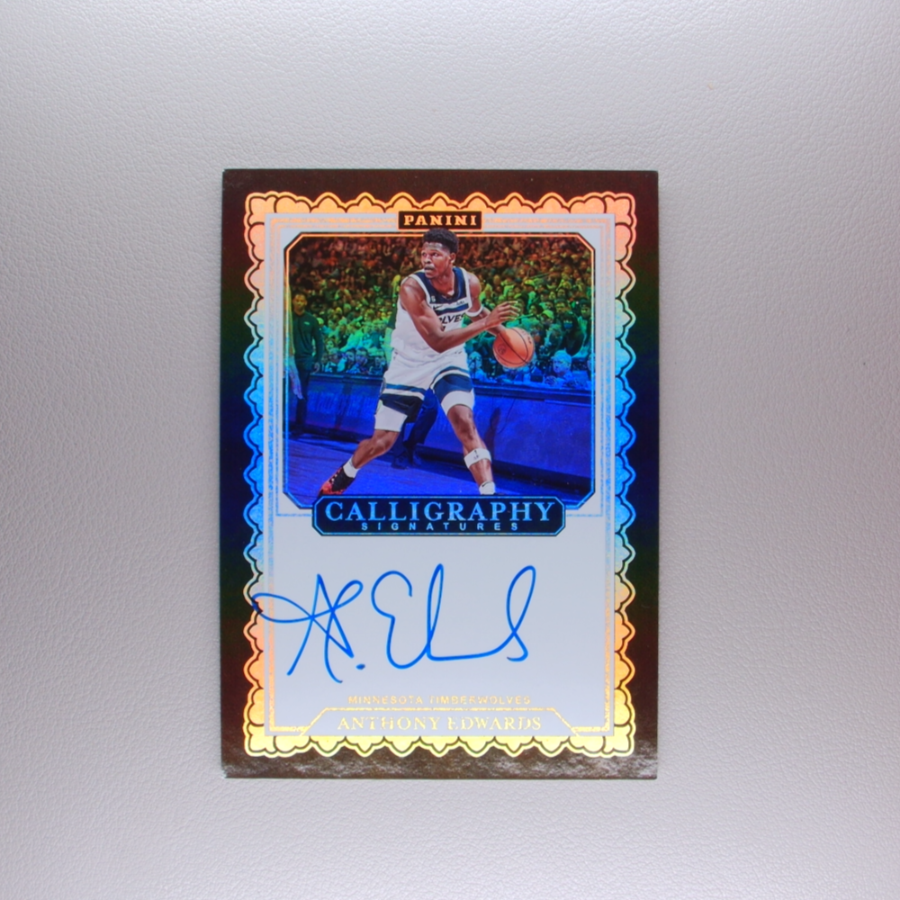 爱德华兹 插入  帕尼尼NBA国宝手提签字球星卡