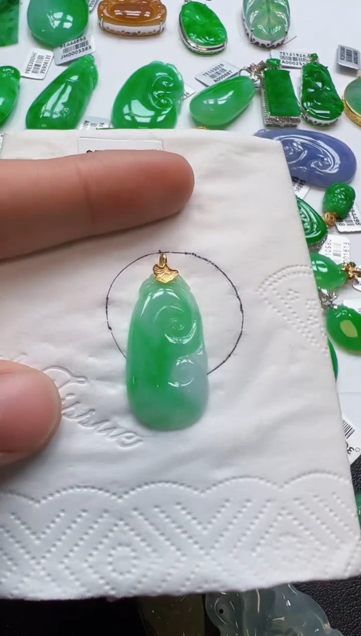 【闪购商品】定制翡翠18K金镶嵌600元