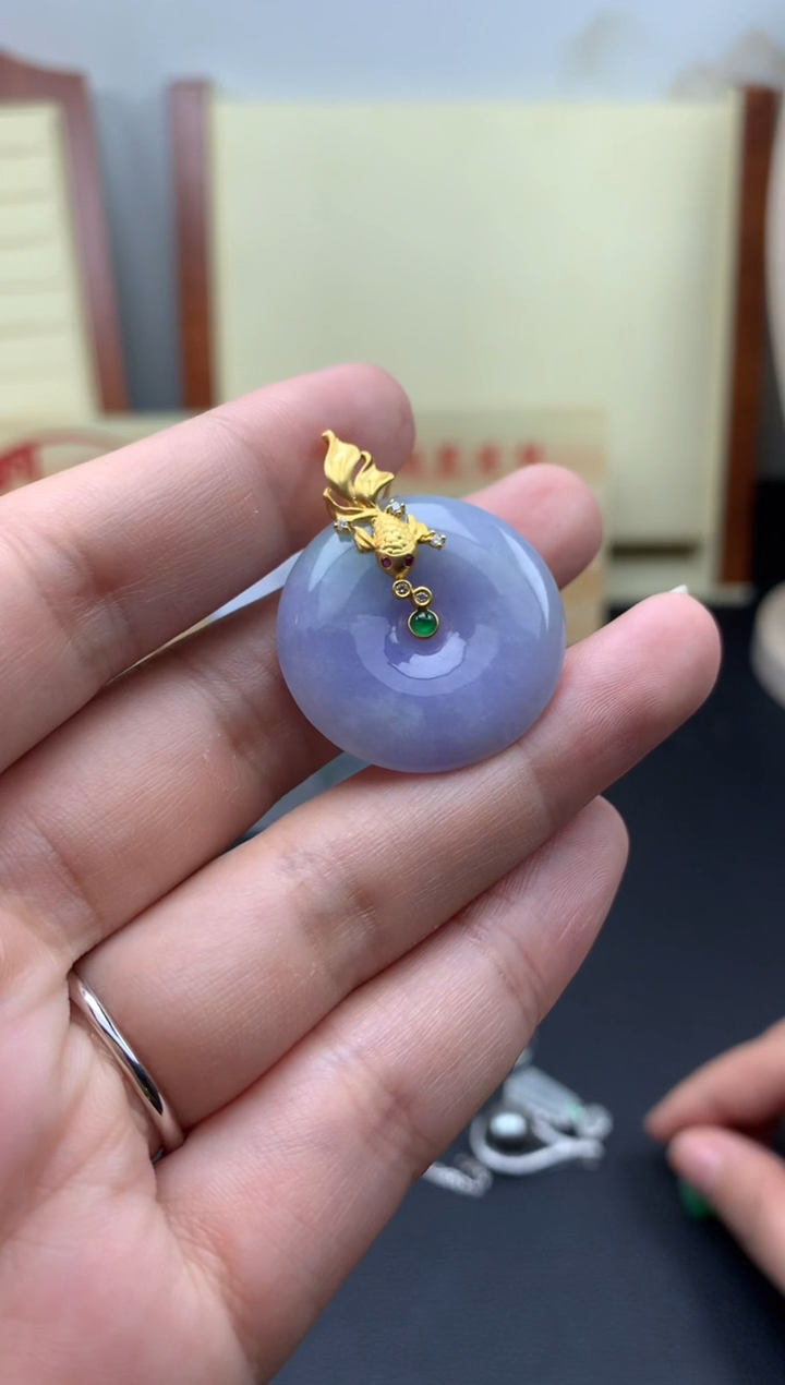 【闪购商品】定制翡翠18K金镶嵌///////////