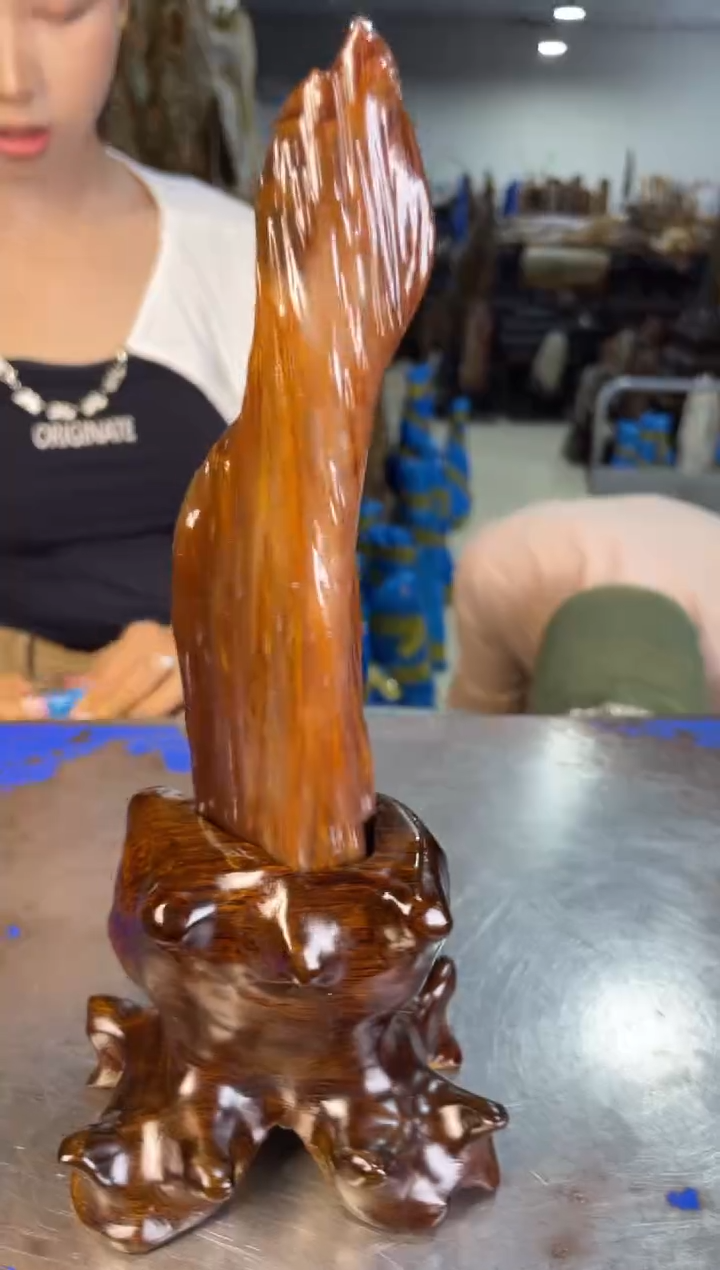 未镶嵌摆件硅化玉23