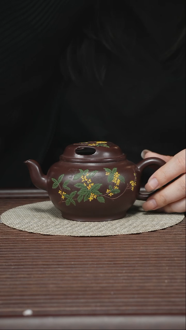 茶壶紫砂T360 老紫泥 牛盖 250cc