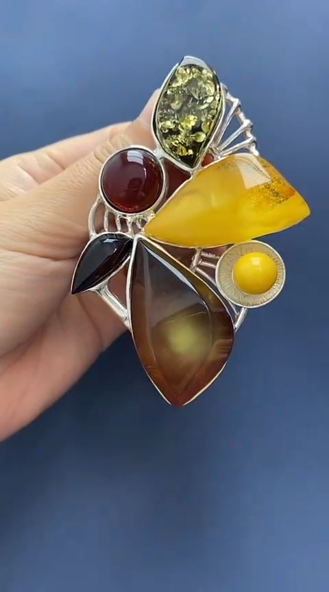未镶嵌琥珀裸石琥珀吊坠