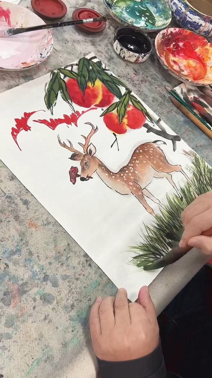 国画李火庆/国画/画心