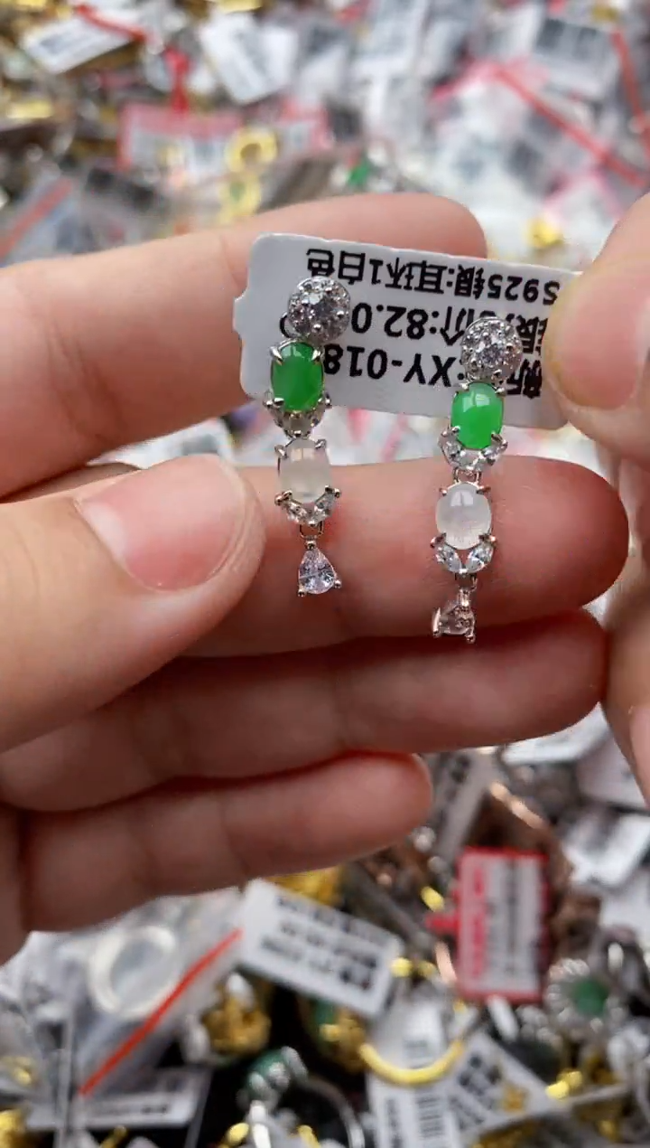 【闪购商品】翡翠戒指银S925镶嵌11111---5